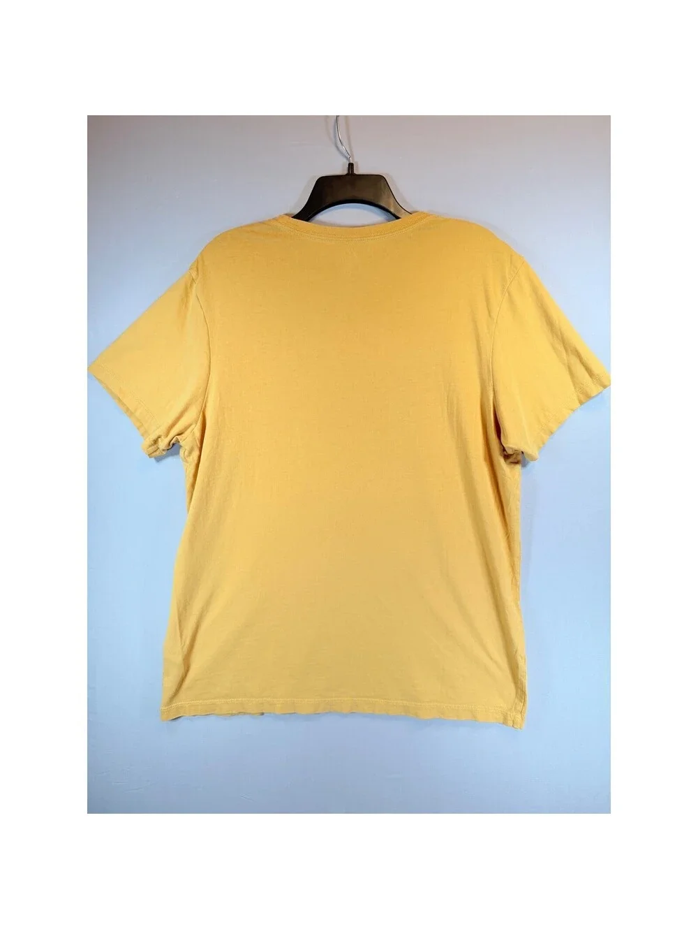 J.Crew Essential Tee Mens Large Mustard Yellow Short Sleeve Cotton Crew Neck